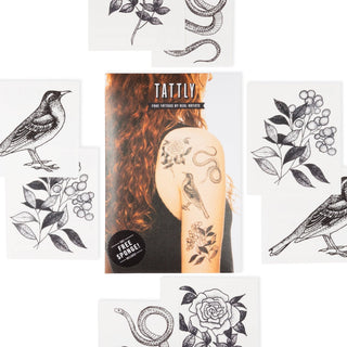 Flora and Fauna Tattoo Set - Pretty by Her - handmade locally in Cambridge, Ontario