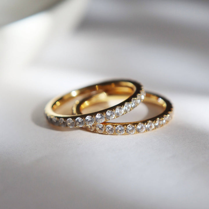 Forever CZ Band Ring - Pretty by Her - handmade locally in Cambridge, Ontario