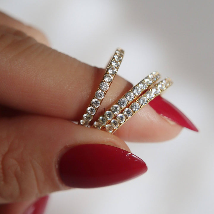 Forever CZ Band Ring - Pretty by Her - handmade locally in Cambridge, Ontario
