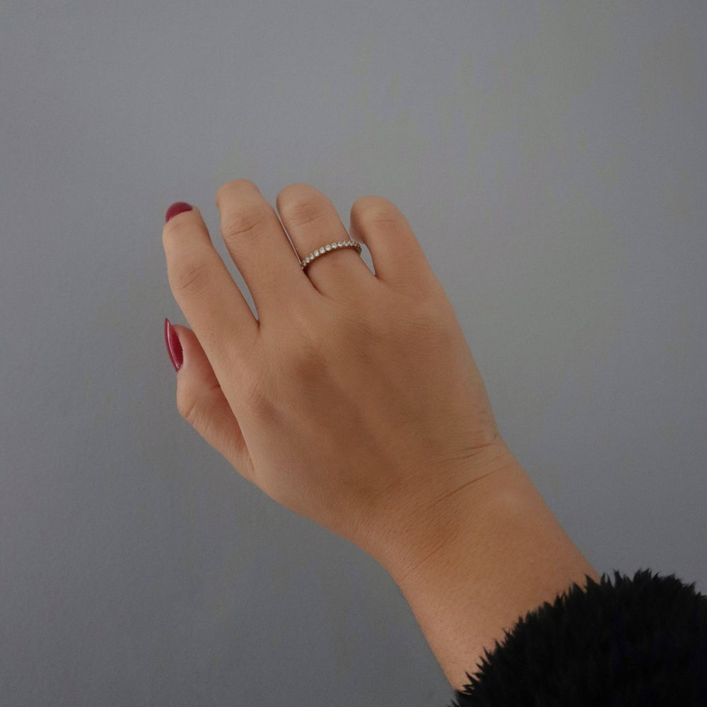Forever CZ Band Ring - Pretty by Her - handmade locally in Cambridge, Ontario