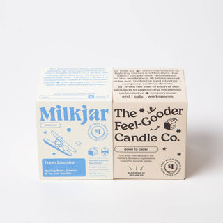 Fresh Laundry - Rain, Cotton & Vanilla Coco Soy 8oz Candle - Pretty by Her- handmade locally in Cambridge, Ontario