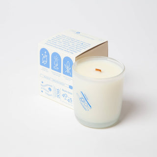 Fresh Laundry - Rain, Cotton & Vanilla Coco Soy 8oz Candle - Pretty by Her- handmade locally in Cambridge, Ontario