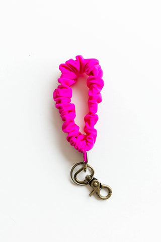 Fuchsia Athletic Keychain - Pretty by Her- handmade locally in Cambridge, Ontario