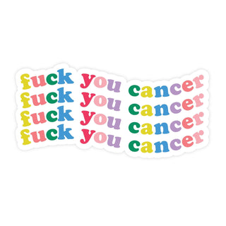 Fuck You Cancer Magnet - Pretty by Her - handmade locally in Cambridge, Ontario