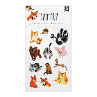 Furry Friends Tattoo Sheets - Pretty by Her - handmade locally in Cambridge, Ontario