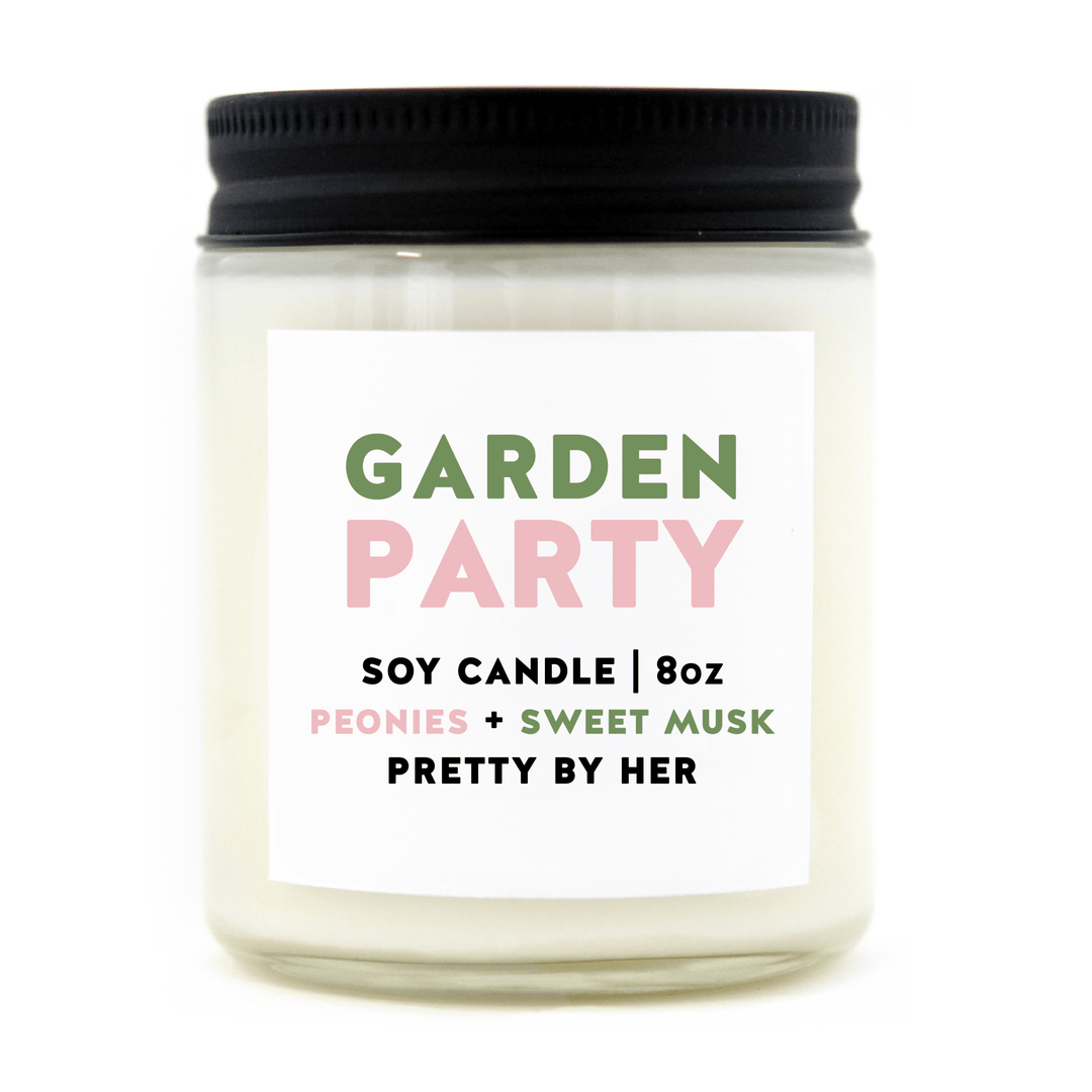 Garden Party | Soy Wax Candle - Pretty by Her - handmade locally in Cambridge, Ontario