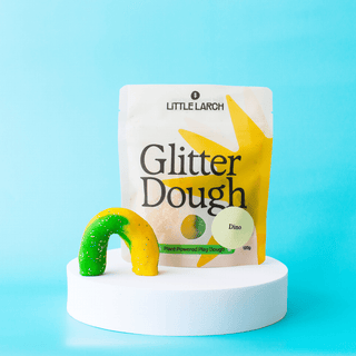 Glitter Dough | Natural Play Dough: Dino - Pretty by Her - handmade locally in Cambridge, Ontario