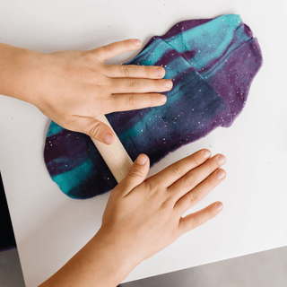 Glitter Dough | Natural Play Dough: Magma - Pretty by Her - handmade locally in Cambridge, Ontario