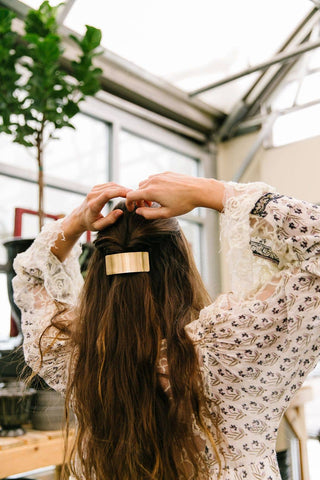 Gold Bar Clip - Pretty by Her- handmade locally in Cambridge, Ontario