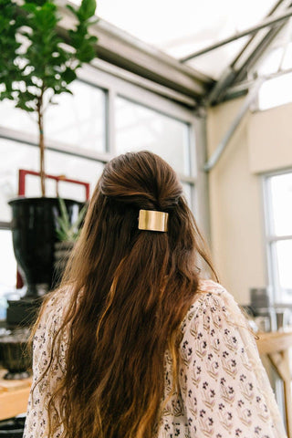 Gold Bar Clip - Pretty by Her- handmade locally in Cambridge, Ontario