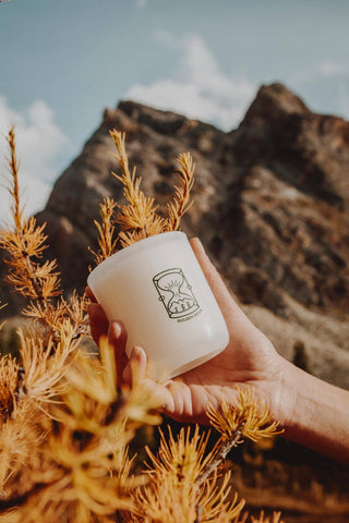 Golden Hour - Cashmere, Cedarwood Coconut Soy 8oz Candle - Pretty by Her- handmade locally in Cambridge, Ontario