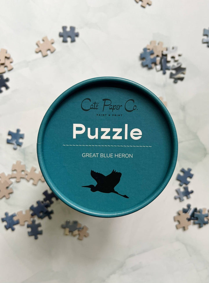 Great Blue Heron Puzzle - Pretty by Her - handmade locally in Cambridge, Ontario