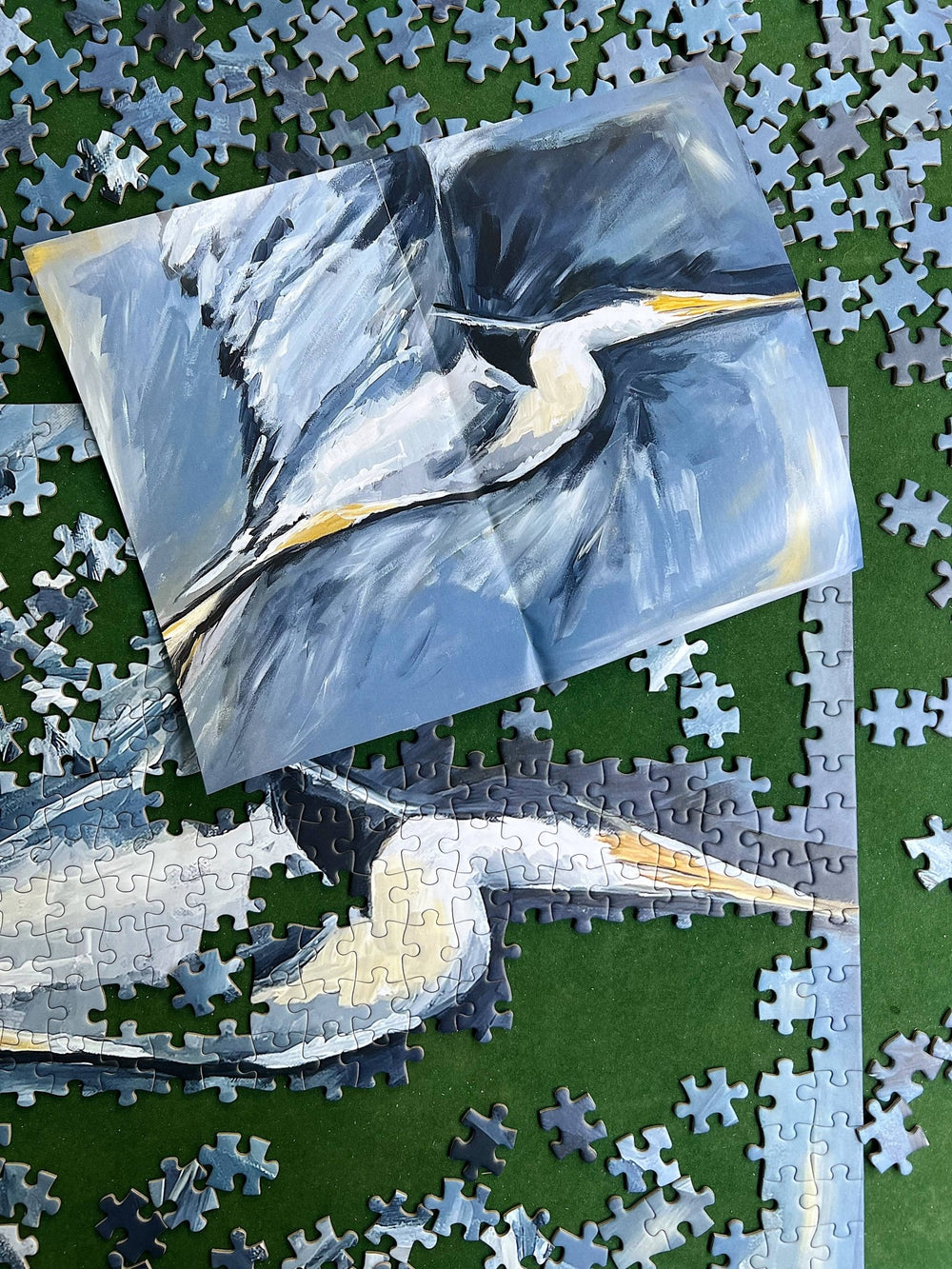 Great Blue Heron Puzzle - Pretty by Her - handmade locally in Cambridge, Ontario