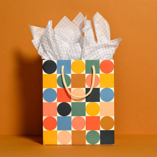 Grid tissue paper: 5 Sheets - Pretty by Her- handmade locally in Cambridge, Ontario