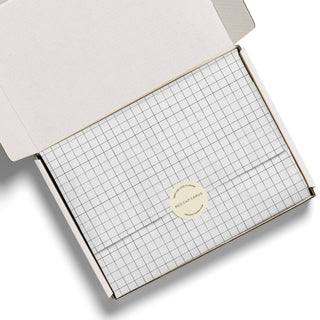 Grid tissue paper: 5 Sheets - Pretty by Her- handmade locally in Cambridge, Ontario