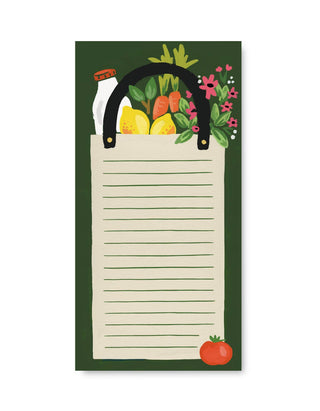 Grocery Bag Magnetic Market List Notepad - Pretty by Her - handmade locally in Cambridge, Ontario