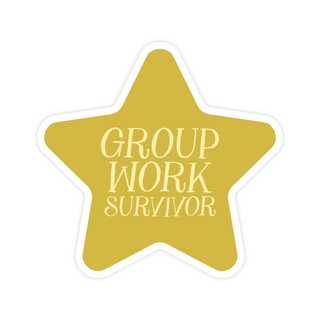 Group Work Survivor Sticker