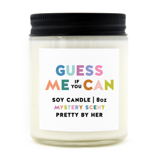 Guess Me If You Can MYSTERY Soy Wax Candle - Pretty by Her - handmade locally in Cambridge, Ontario