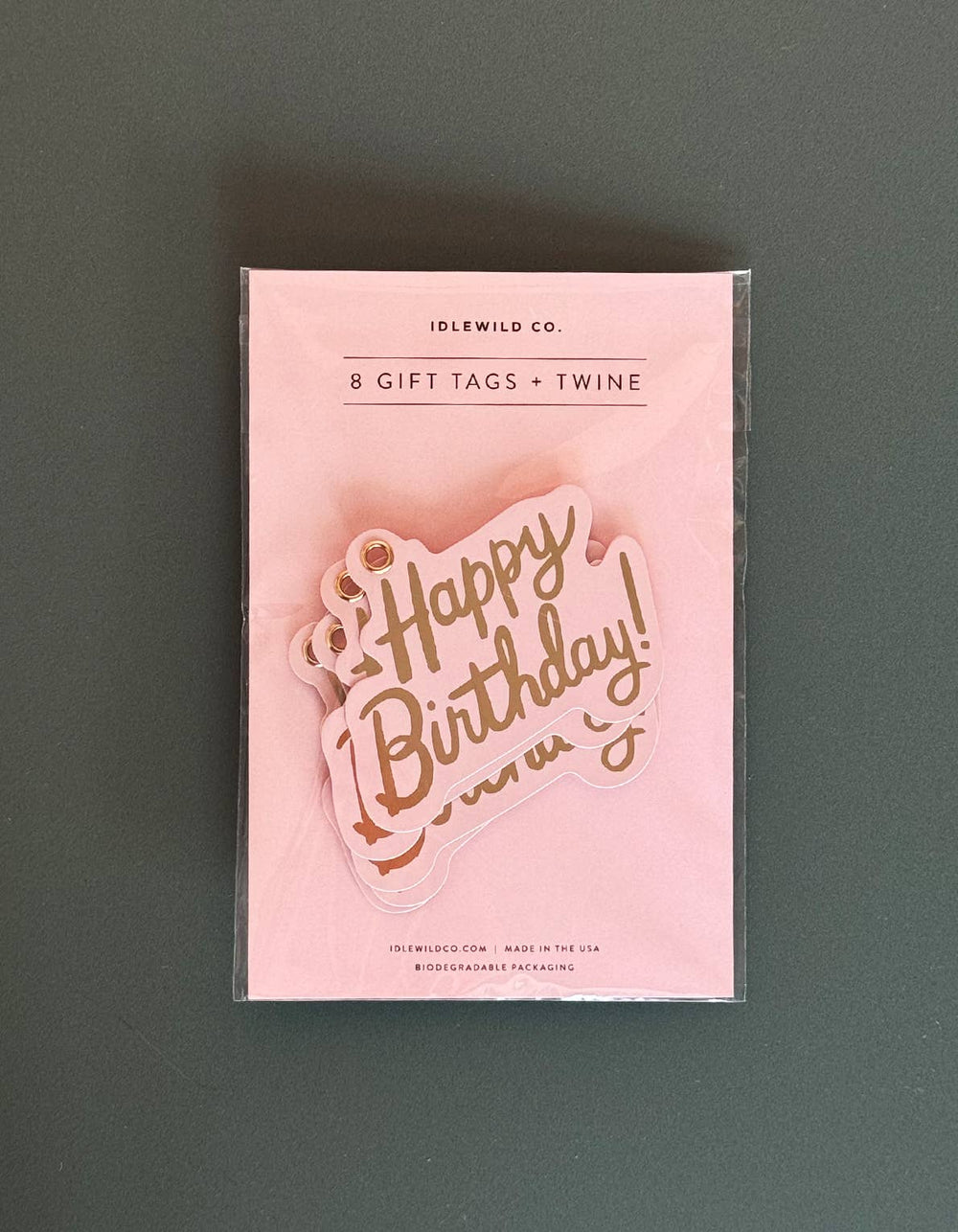 Happy Birthday Diecut Gift Tags - Pretty by Her - handmade locally in Cambridge, Ontario