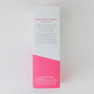 Happy Hour Shower Shower Steamers - Blood Orange Grapefruit - Set of 8 Tabs - Pretty by Her - handmade locally in Cambridge, Ontario