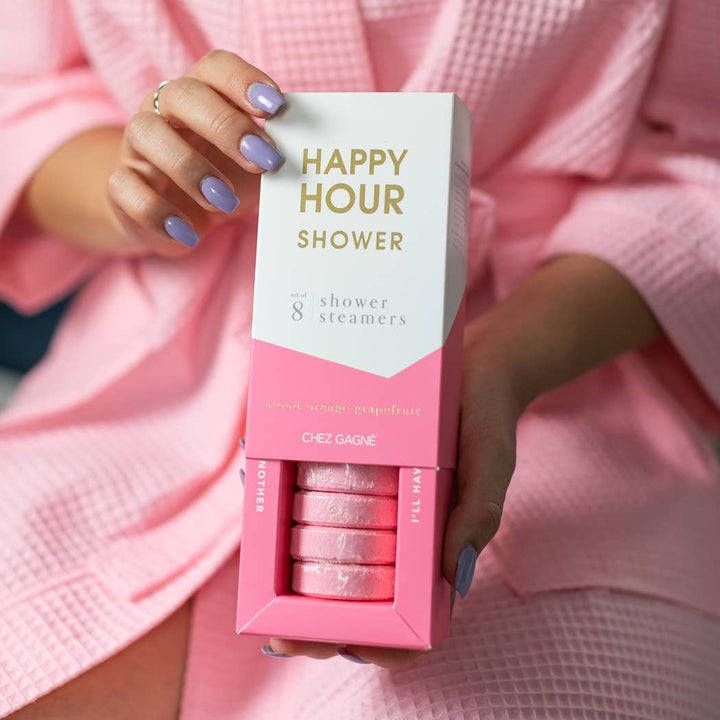 Happy Hour Shower Shower Steamers - Blood Orange Grapefruit - Set of 8 Tabs - Pretty by Her - handmade locally in Cambridge, Ontario