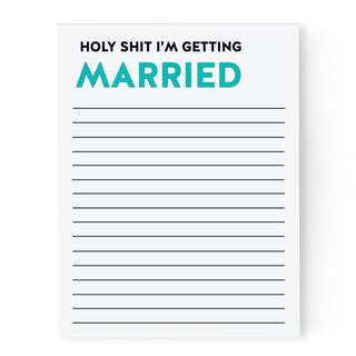 Holy Shit I'm Getting Married Notepad - Pretty by Her - handmade locally in Cambridge, Ontario