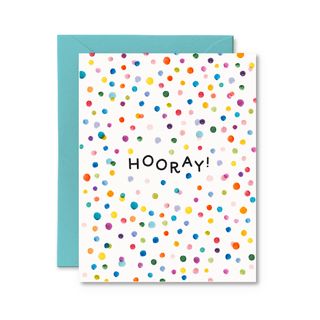 Hooray Confetti Card - Pretty by Her - handmade locally in Cambridge, Ontario