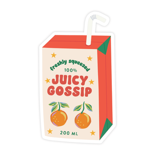 Juicy Gossip Sticker - Pretty by Her- handmade locally in Cambridge, Ontario