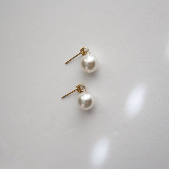 Kelly Pearl Studs - Pretty by Her - handmade locally in Cambridge, Ontario