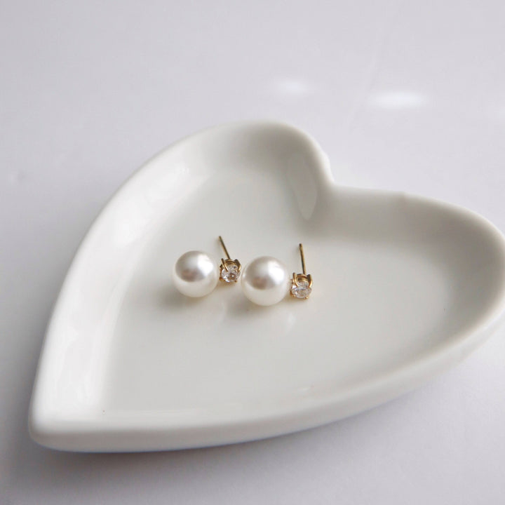 Kelly Pearl Studs - Pretty by Her - handmade locally in Cambridge, Ontario