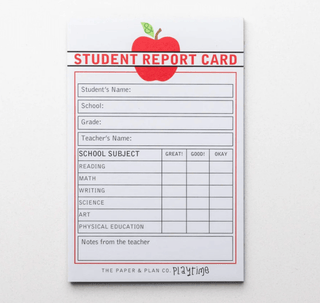 Kids Playtime Pad™ - Student Report Card - Pretty by Her - handmade locally in Cambridge, Ontario