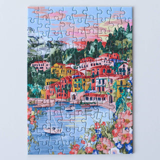 Lake Como mini puzzle, 99 pieces - Pretty by Her - handmade locally in Cambridge, Ontario