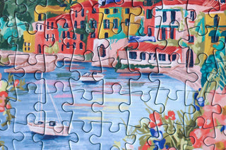 Lake Como mini puzzle, 99 pieces - Pretty by Her - handmade locally in Cambridge, Ontario
