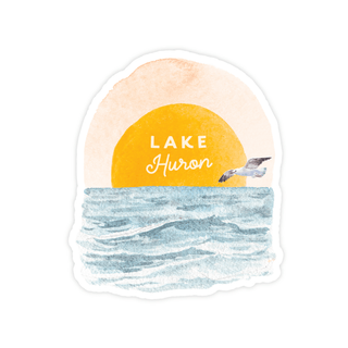 Lake Huron Sticker - Pretty by Her- handmade locally in Cambridge, Ontario