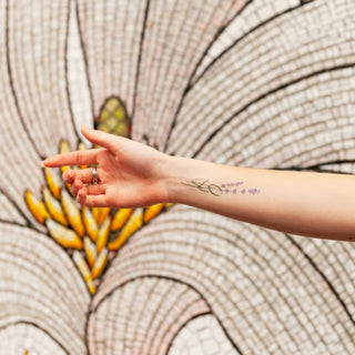 Lavender Tattoo Pair - Pretty by Her - handmade locally in Cambridge, Ontario