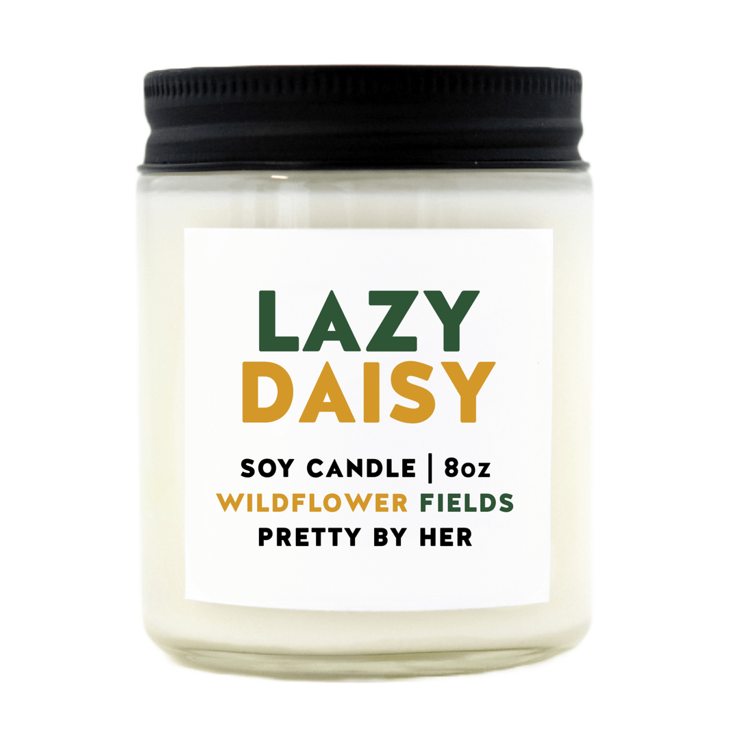 Lazy Daisy | Soy Wax Candle - Pretty by Her- handmade locally in Cambridge, Ontario