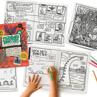 Legendary Monsters CRYPTIDS Coloring, Activity, Jokes + MORE - Pretty by Her - handmade locally in Cambridge, Ontario