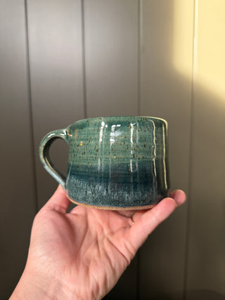 Emerald Water Speckled Ceramic Mug