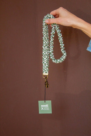 Lindsey Checked Lanyard - Pretty by Her- handmade locally in Cambridge, Ontario