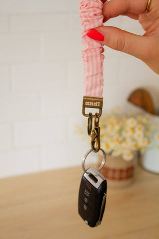 Lovely Stripes Keychain - Pretty by Her- handmade locally in Cambridge, Ontario