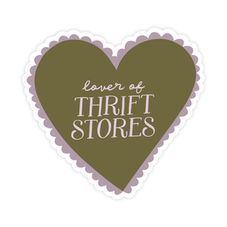 Lover of Thrift Stores Sticker - Pretty by Her- handmade locally in Cambridge, Ontario