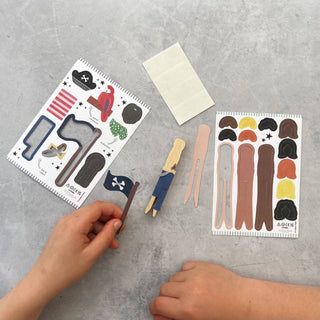 Make Your Own Pirate Peg Doll - Pretty by Her - handmade locally in Cambridge, Ontario