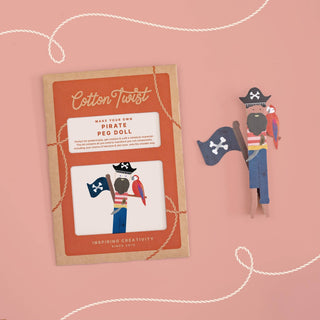 Make Your Own Pirate Peg Doll - Pretty by Her - handmade locally in Cambridge, Ontario