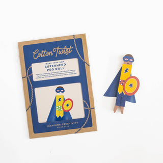 Make Your Own Superhero Peg Doll - Pretty by Her - handmade locally in Cambridge, Ontario