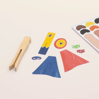 Make Your Own Superhero Peg Doll - Pretty by Her - handmade locally in Cambridge, Ontario