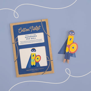 Make Your Own Superhero Peg Doll - Pretty by Her - handmade locally in Cambridge, Ontario