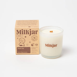 Maple Dip - Warm Maple Butter Coconut Soy 8oz Candle - Pretty by Her- handmade locally in Cambridge, Ontario