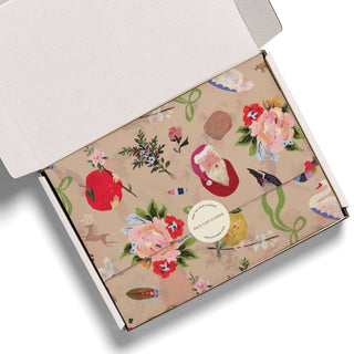 Merry Christmas to You tissue paper: 5 Sheets - Pretty by Her- handmade locally in Cambridge, Ontario