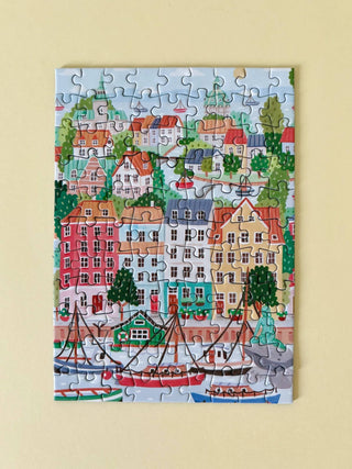 Mini Puzzle Copenhagen, 99 pieces - Pretty by Her - handmade locally in Cambridge, Ontario