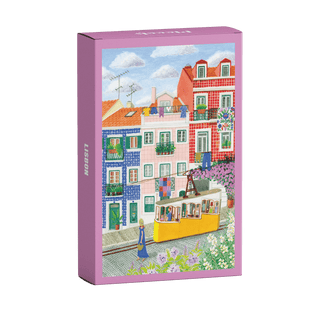 Mini - Puzzle Lisbon, 99 pieces - Pretty by Her - handmade locally in Cambridge, Ontario